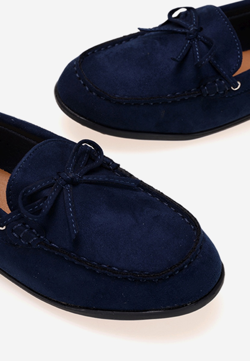 Tmavě modré chlapecké mokasíny Boat