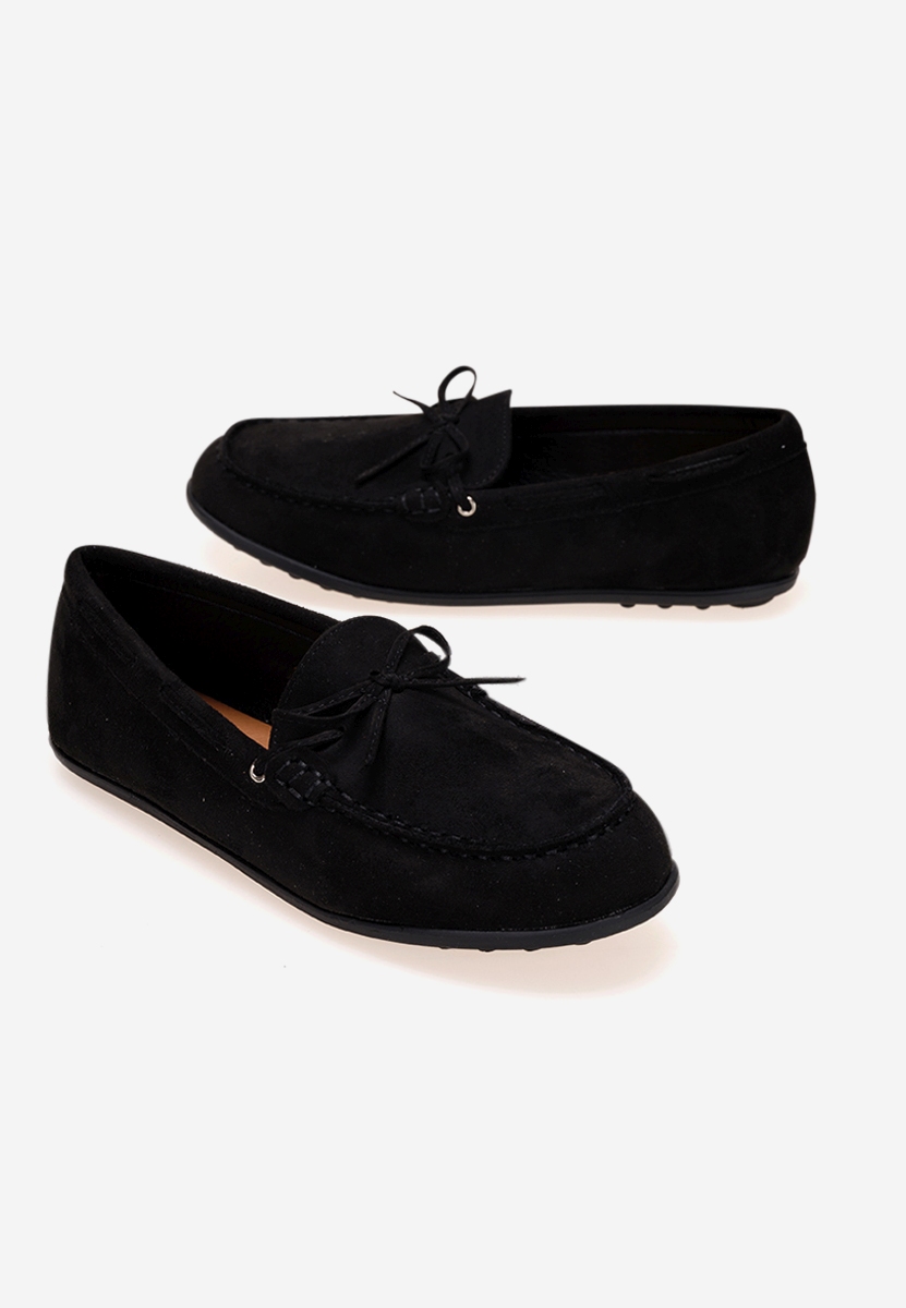 Černé chlapecké mokasíny Boat A