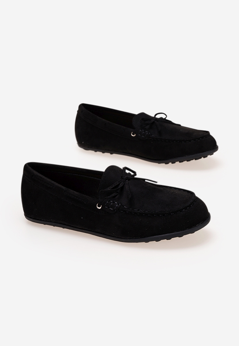 Černé chlapecké mokasíny Boat A