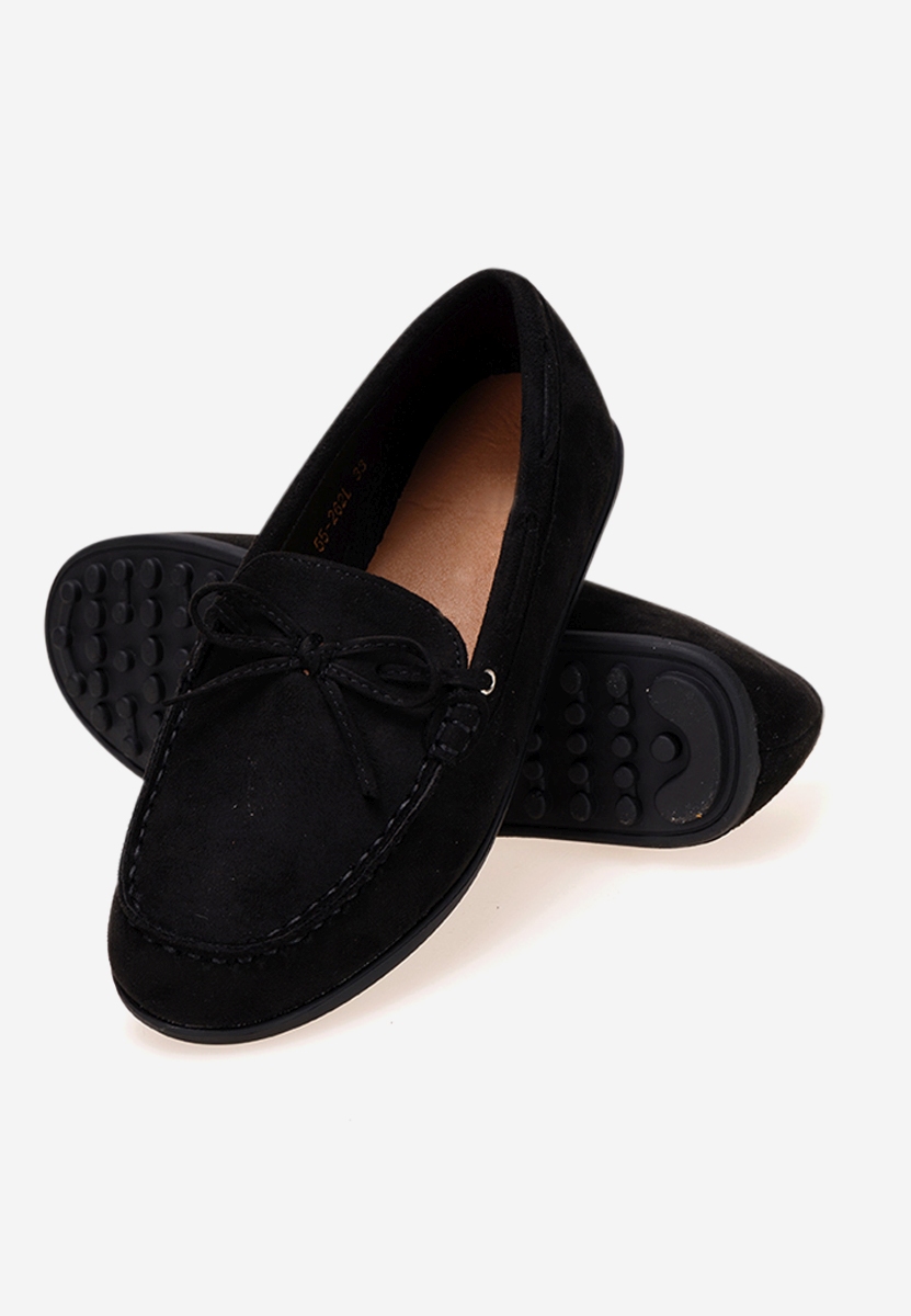 Černé chlapecké mokasíny Boat A