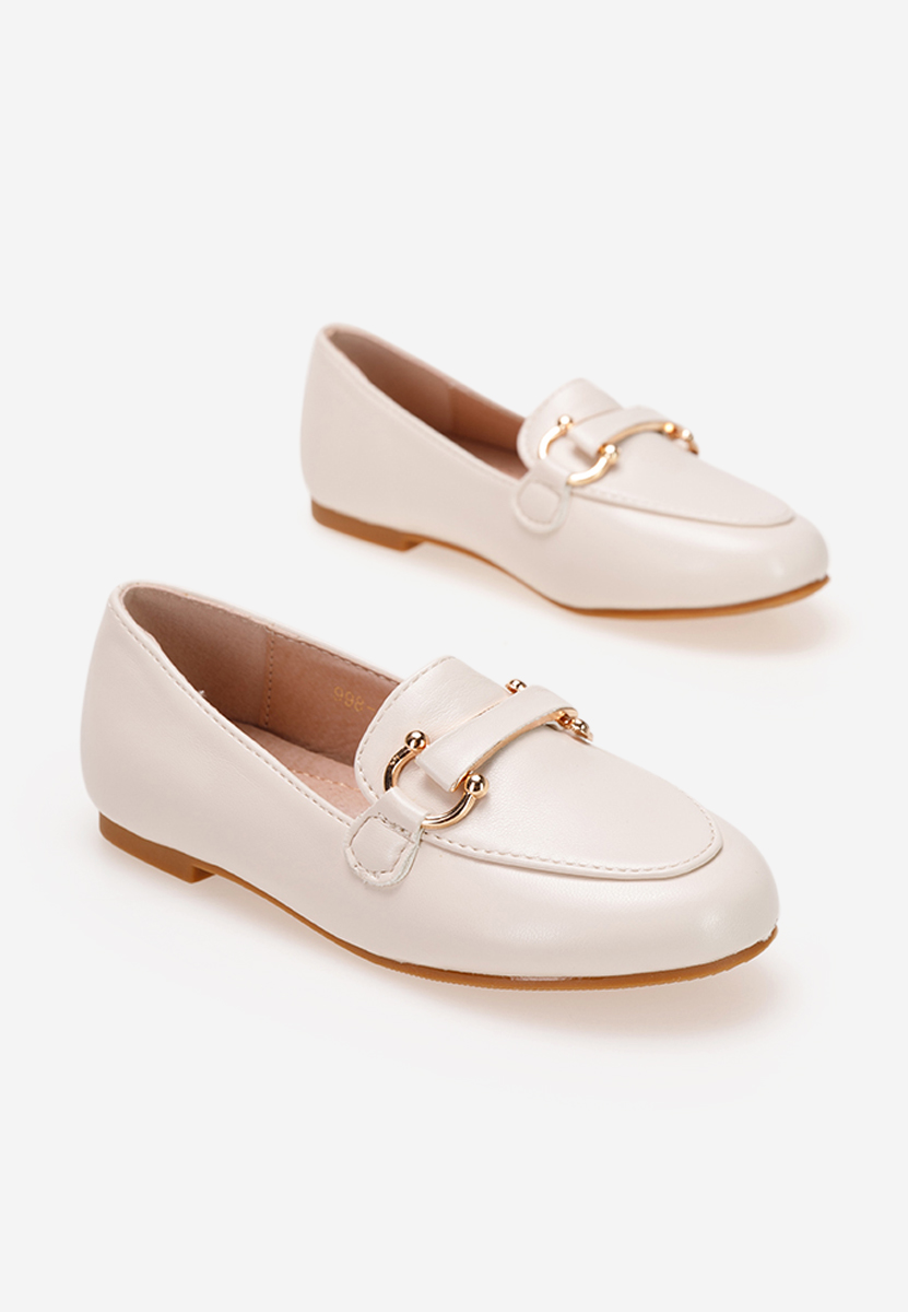 Béžové dívčí mokasíny Prestige A