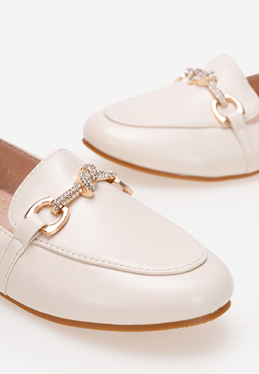 Béžové dětské mokasíny Heaven A