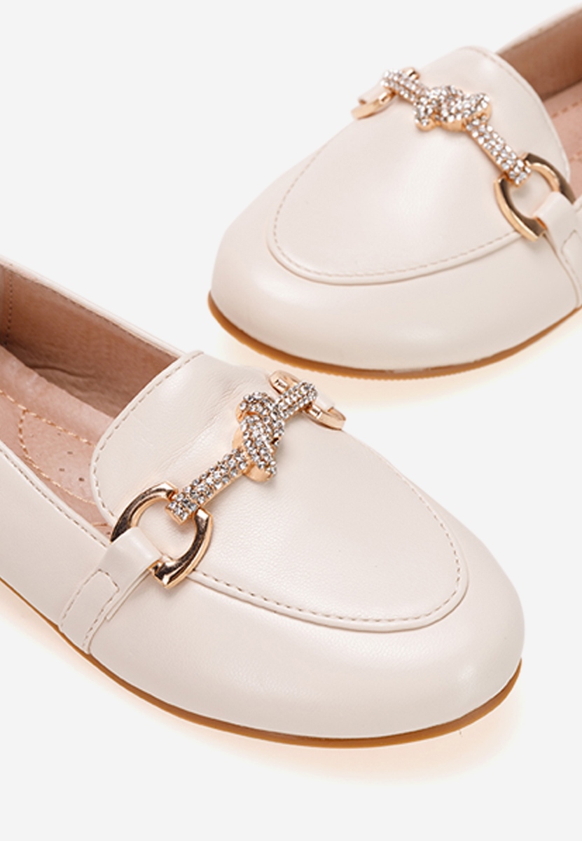 Béžové dětské mokasíny Heaven B