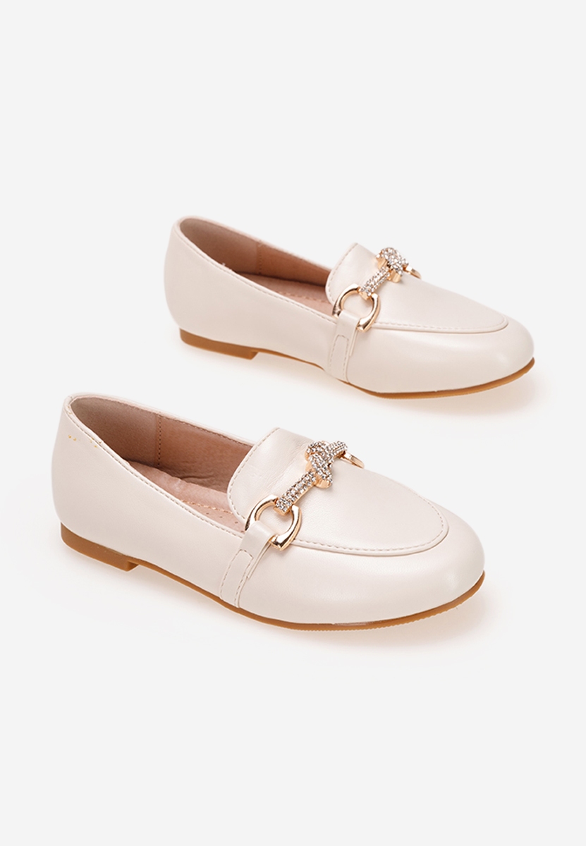 Béžové dětské mokasíny Heaven B