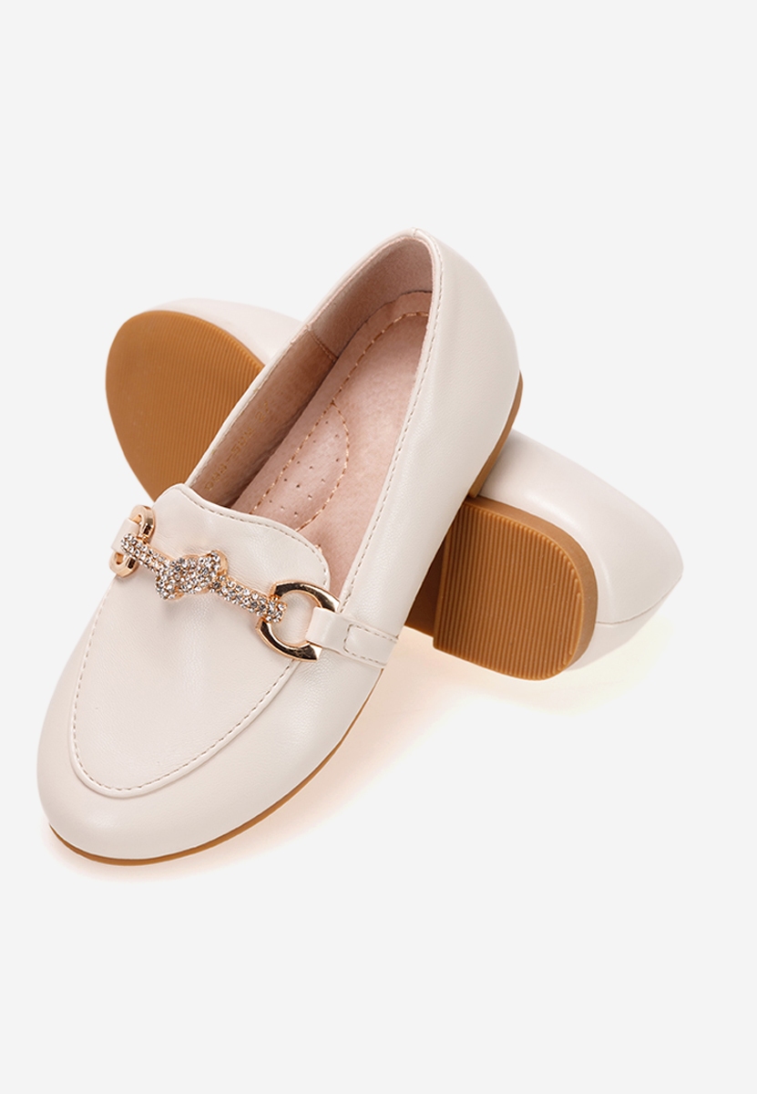 Béžové dětské mokasíny Heaven B