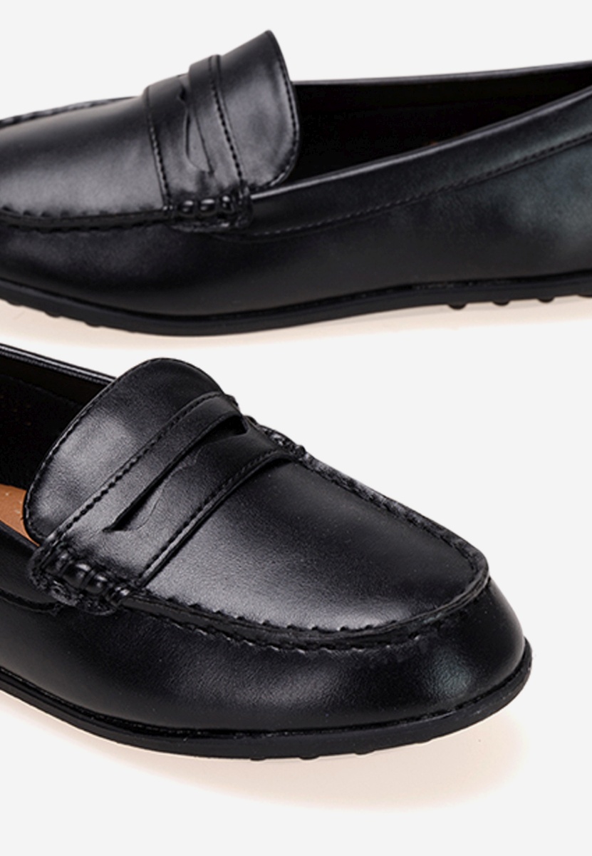 Černé chlapecké mokasíny Break B