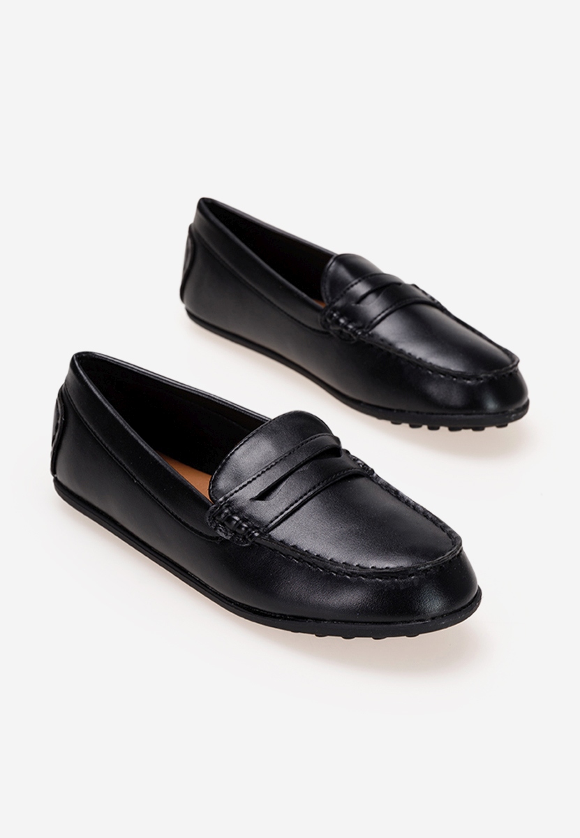 Černé chlapecké mokasíny Break B