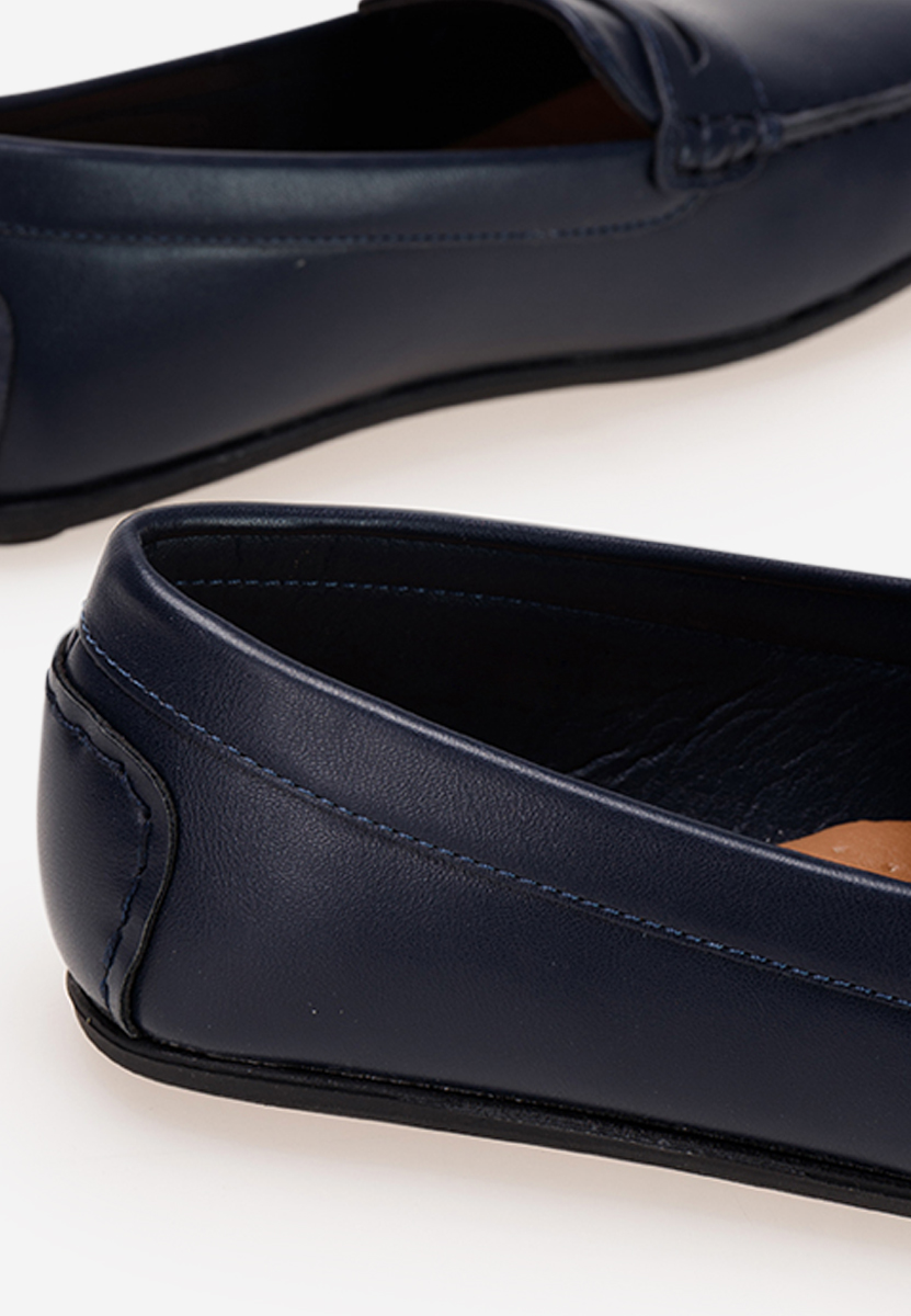 Tmavě modré chlapecké mokasíny Break B