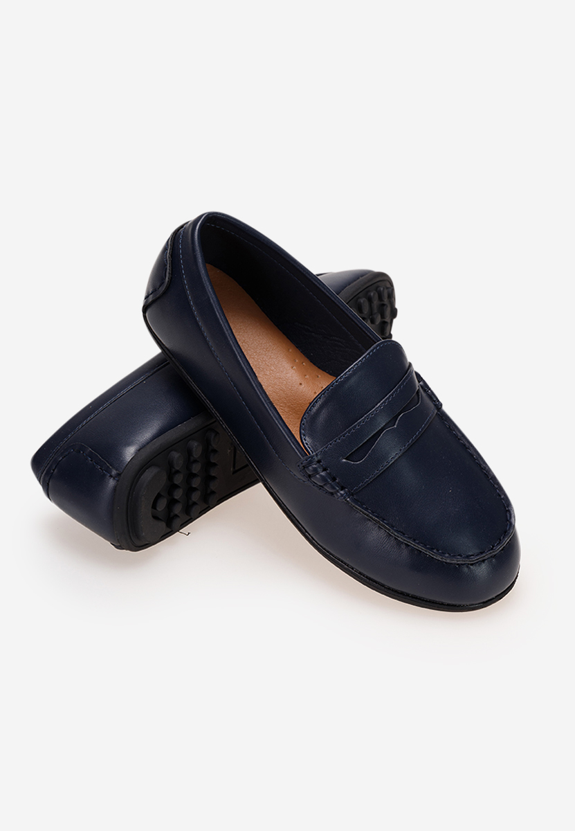 Tmavě modré chlapecké mokasíny Break B