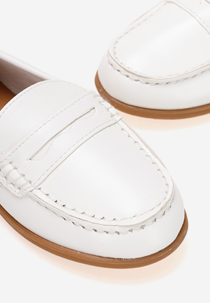 Bílé dětské mokasíny Break