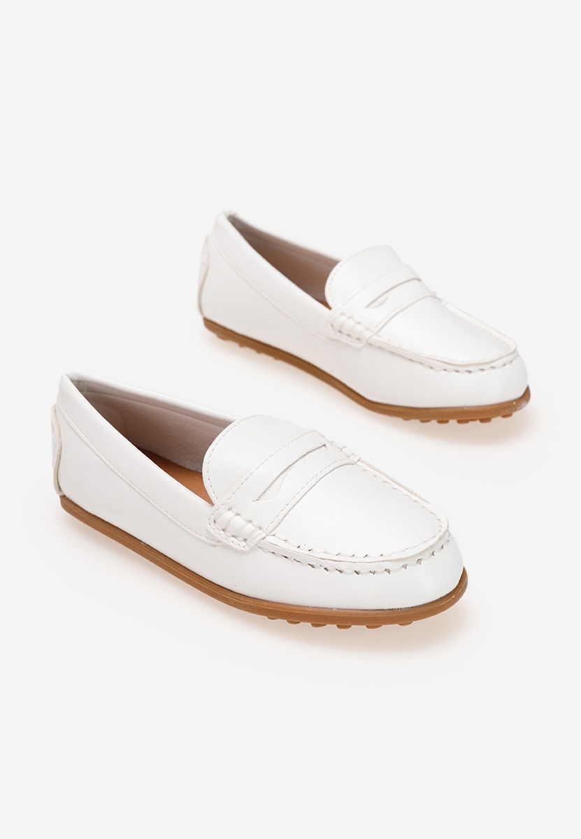 Bílé dětské mokasíny Break