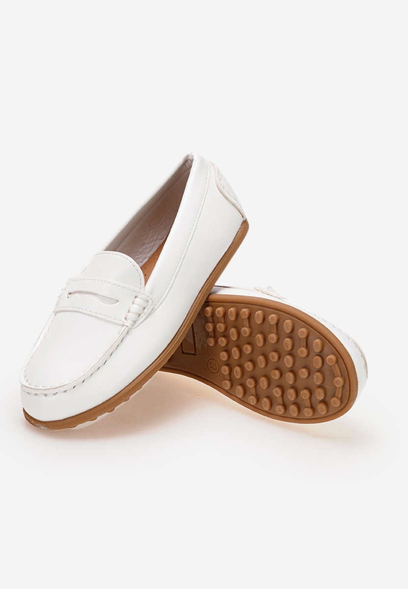 Bílé dětské mokasíny Break