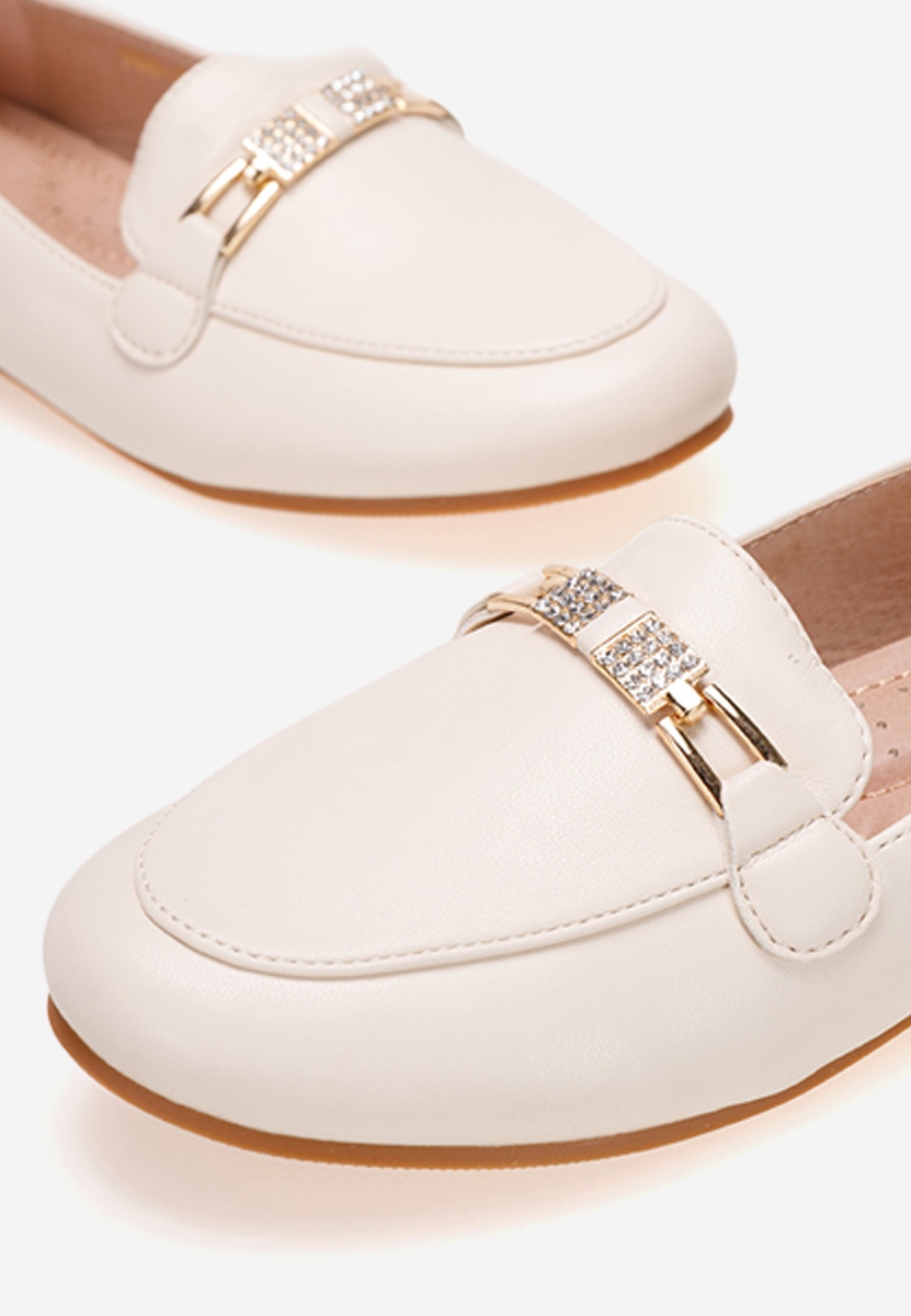 Béžové dívčí mokasíny Cubana B