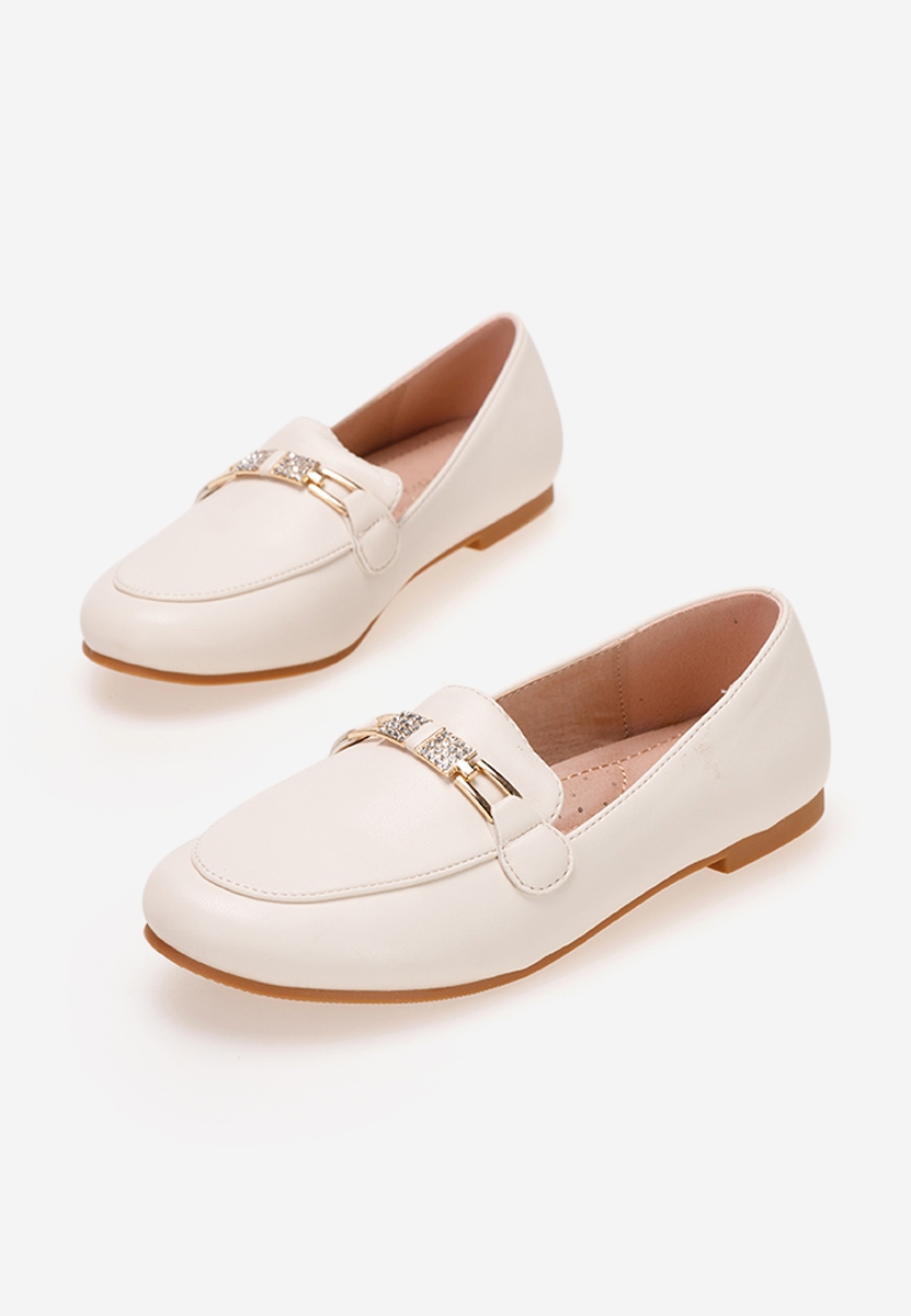 Béžové dívčí mokasíny Cubana B