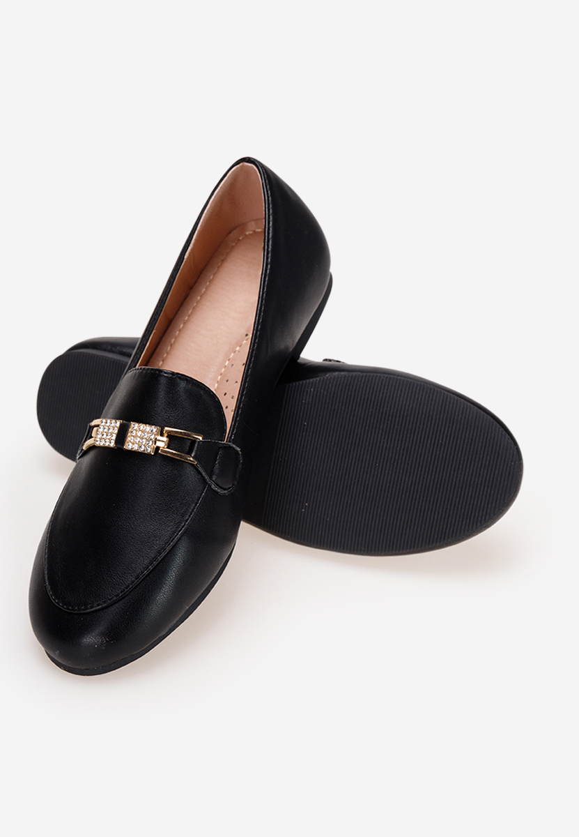 Černé dívčí mokasíny Cubana B