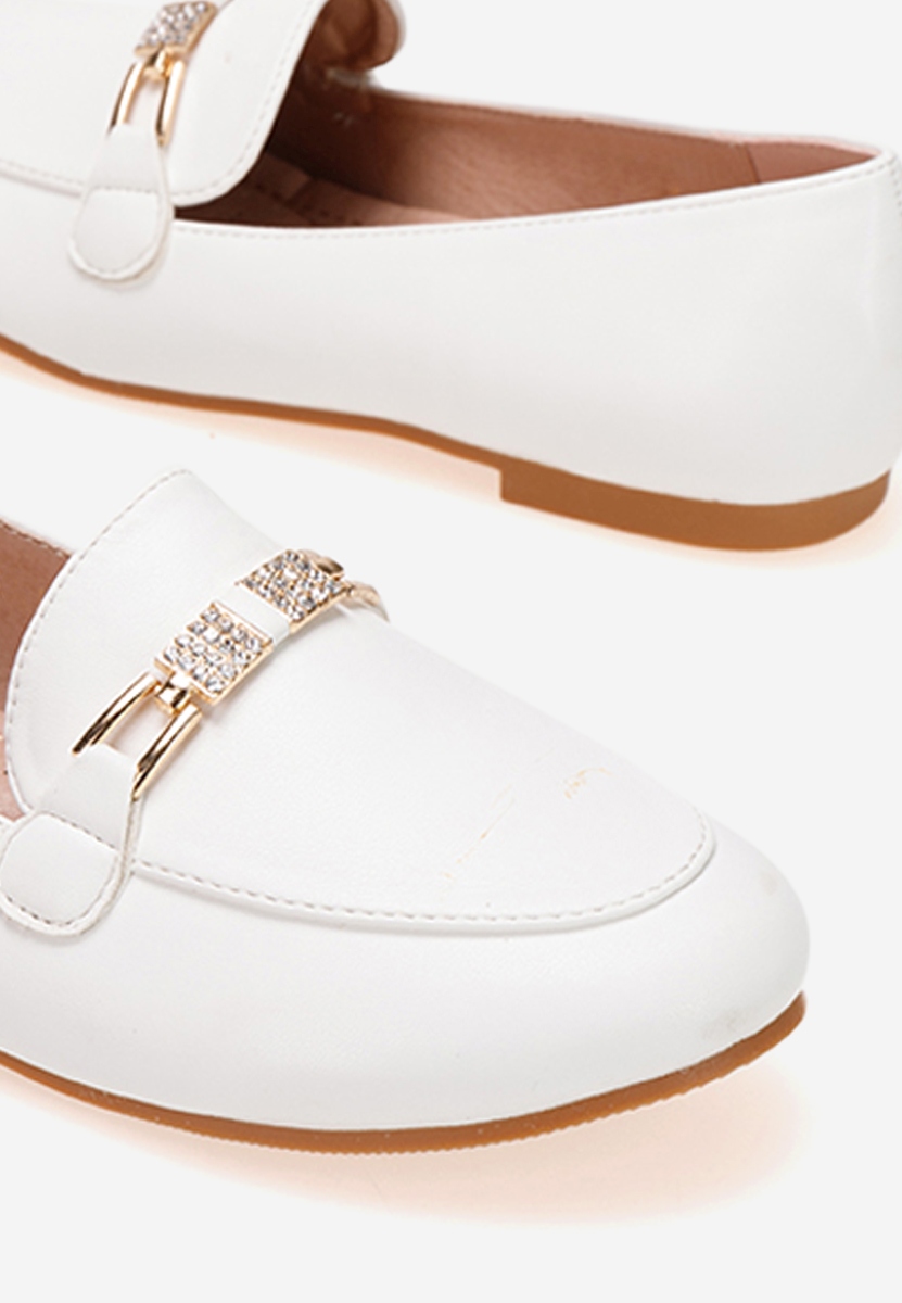 Bílé dívčí mokasíny Cubana B