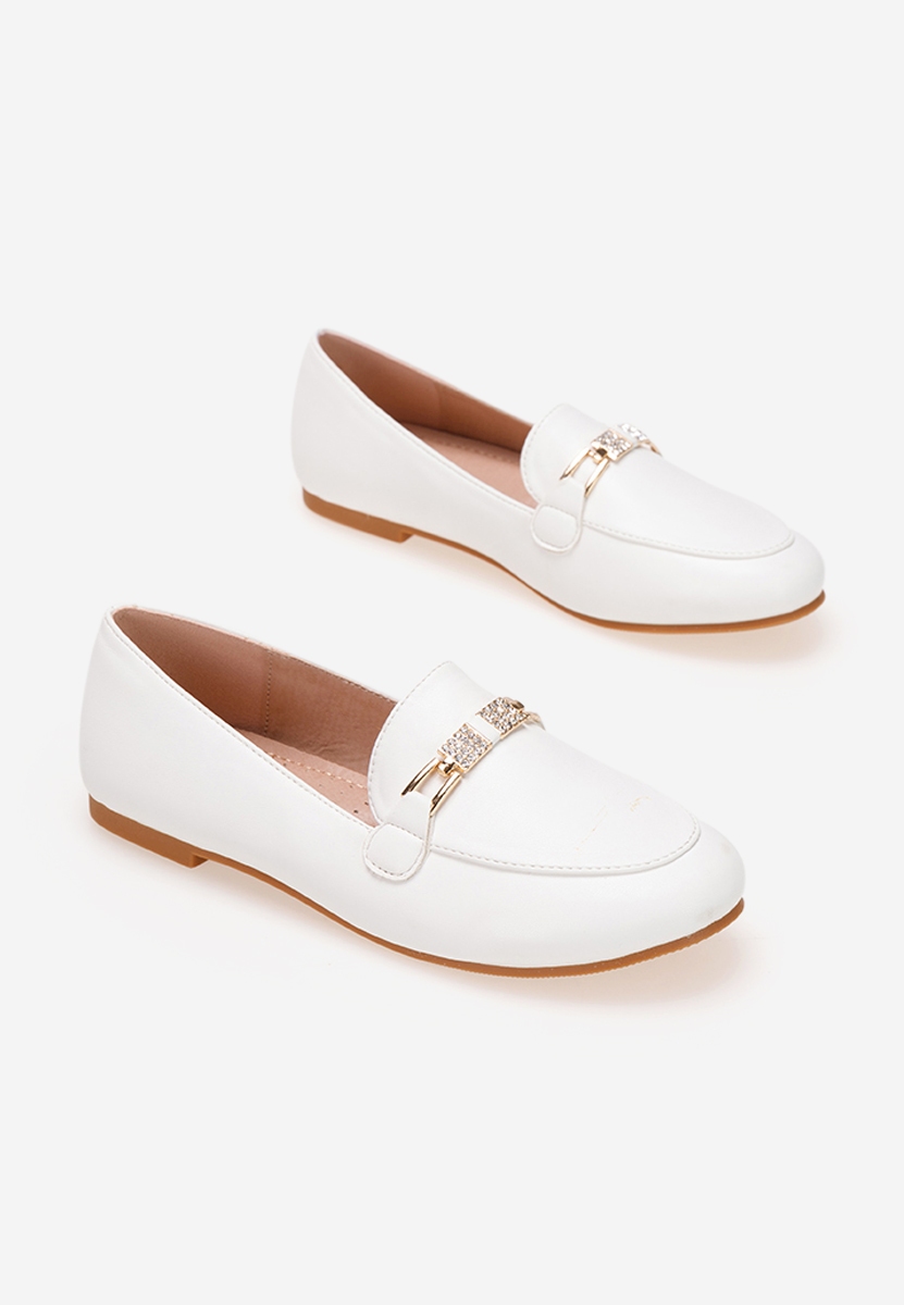 Bílé dívčí mokasíny Cubana B