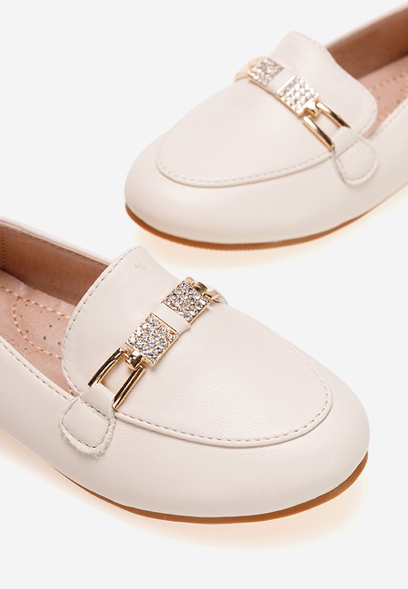 Béžové dětské mokasíny Cubana A