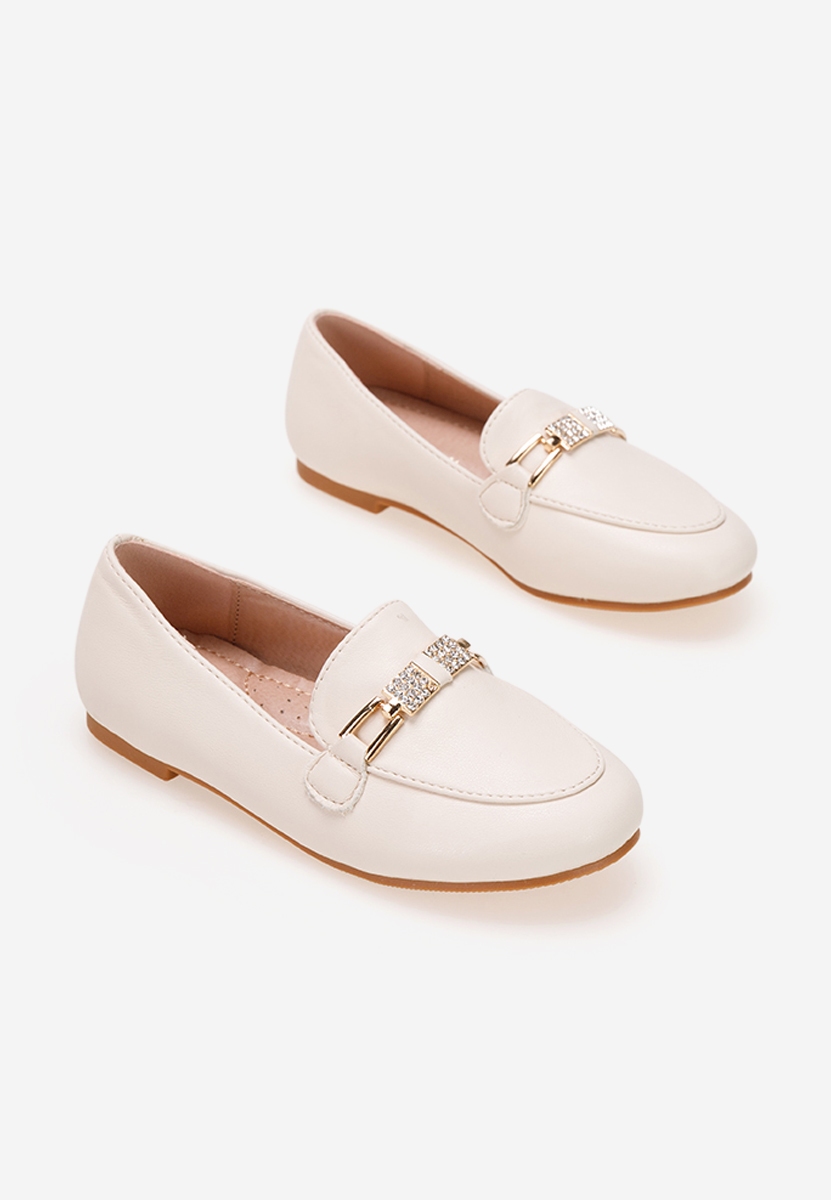 Béžové dětské mokasíny Cubana A