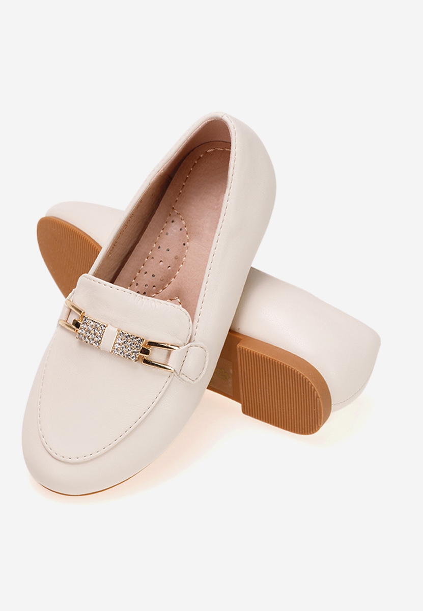 Béžové dětské mokasíny Cubana A