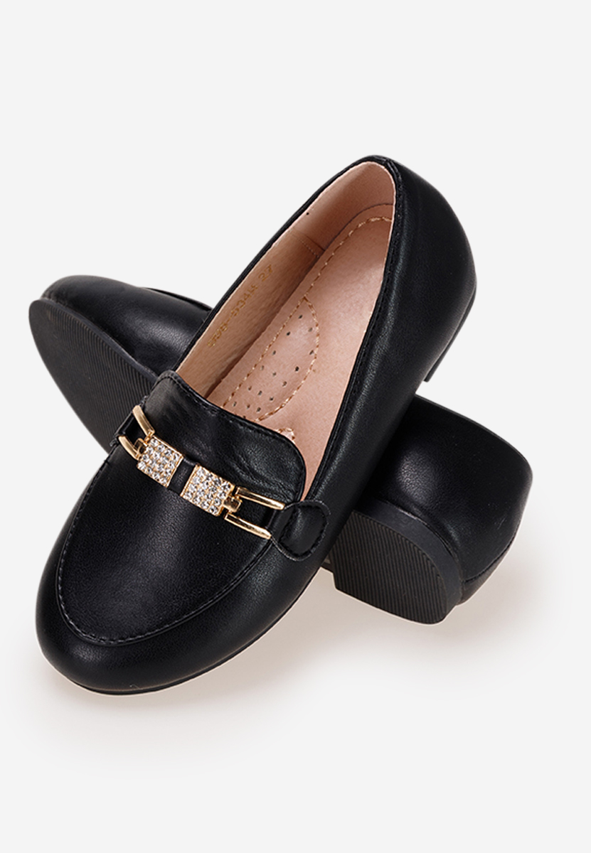 Černé dětské mokasíny Cubana A