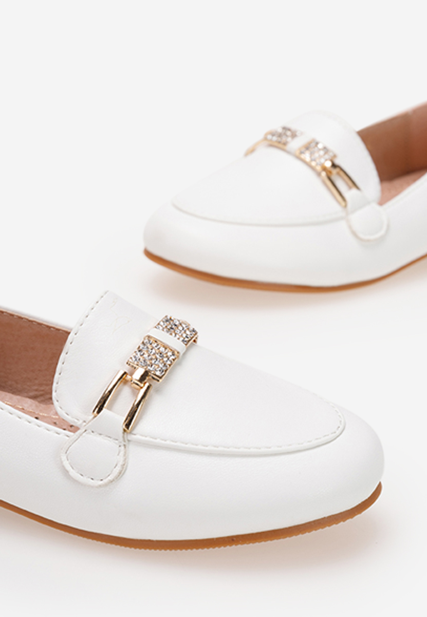 Bílé dětské mokasíny Cubana A