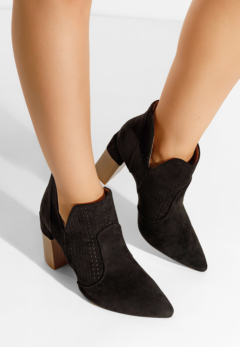 Černé kotníkové boty dámské Alegria