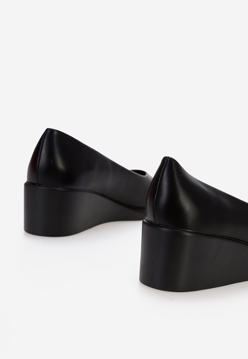 Černé lodičky na klínku Granada