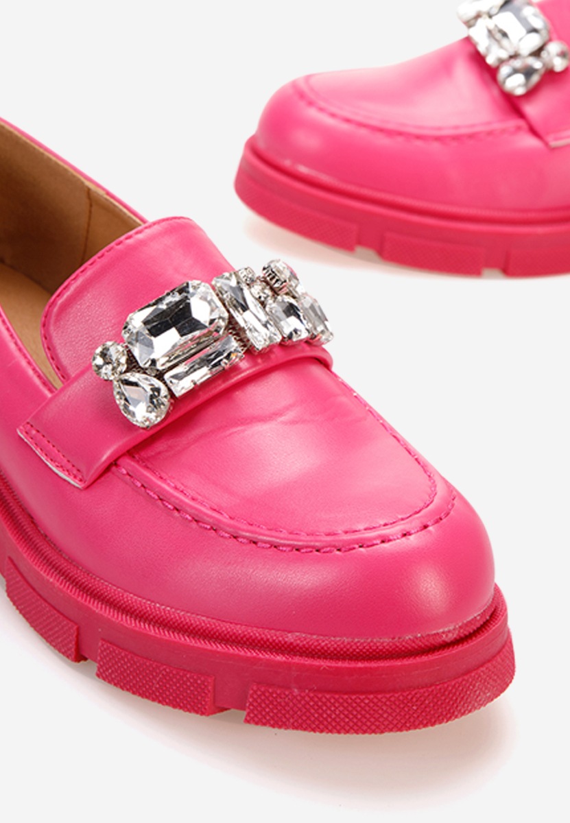 Fuchsiové mokasíny dámské Fatima