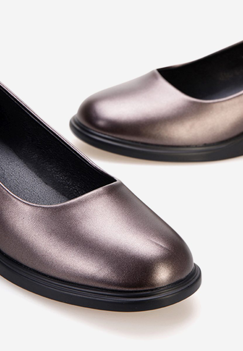 Stribrné lodičky na klínku Granada