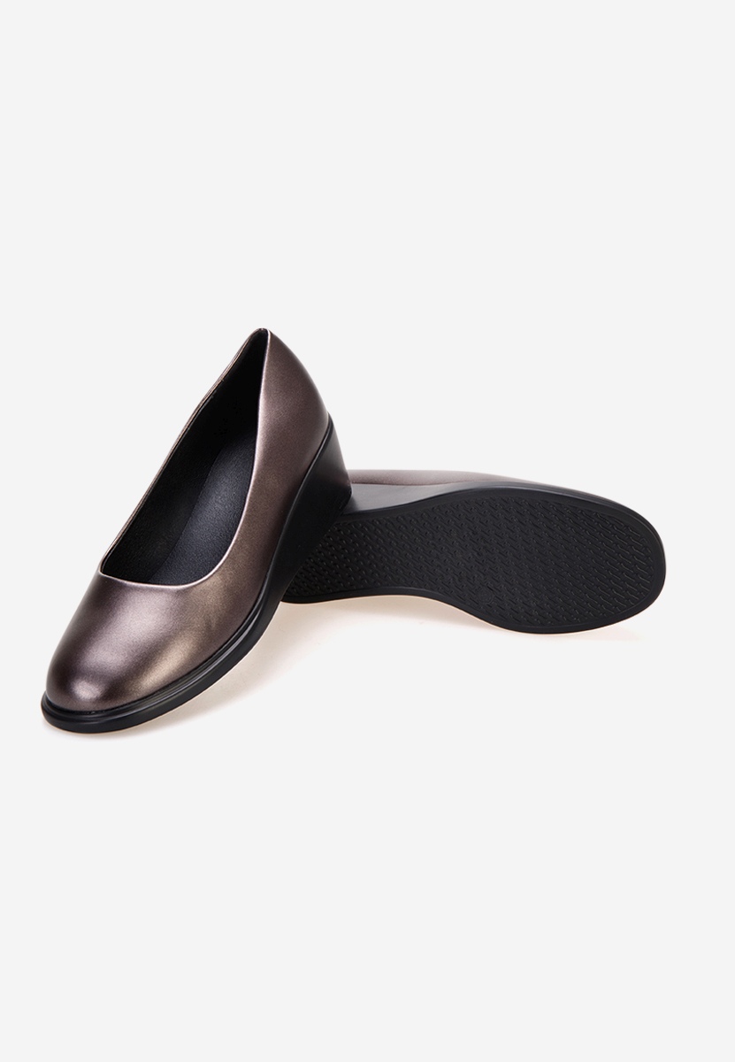 Stribrné lodičky na klínku Granada