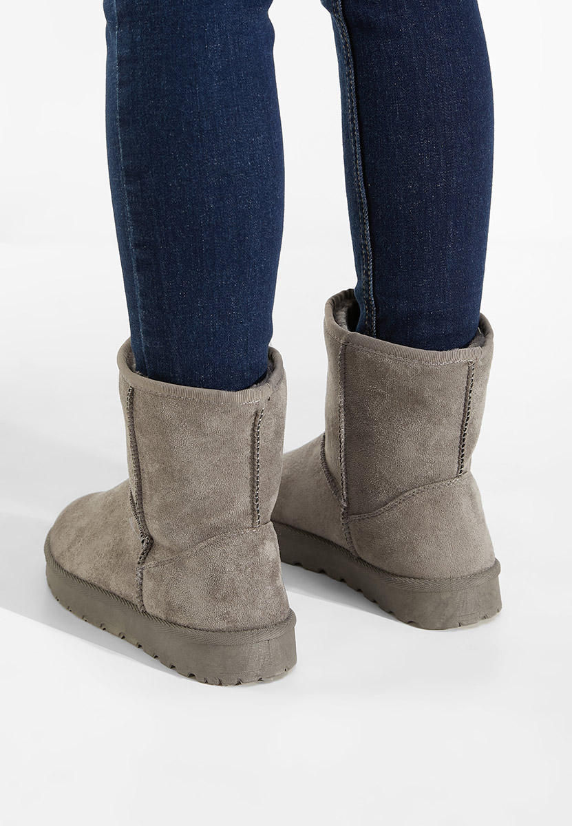 Šedé dámské zimní boty Celesa