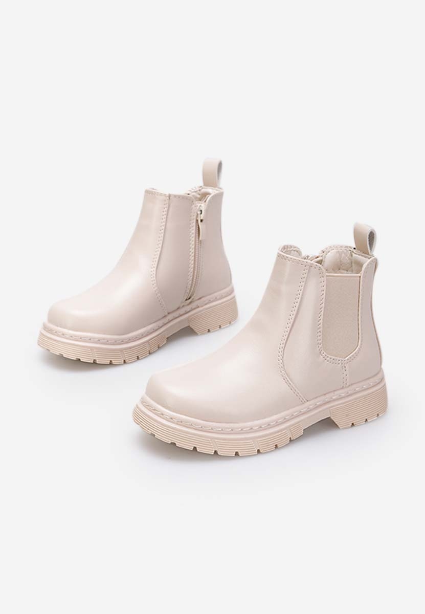 Béžové dívčí kotníkové boty Trivoli