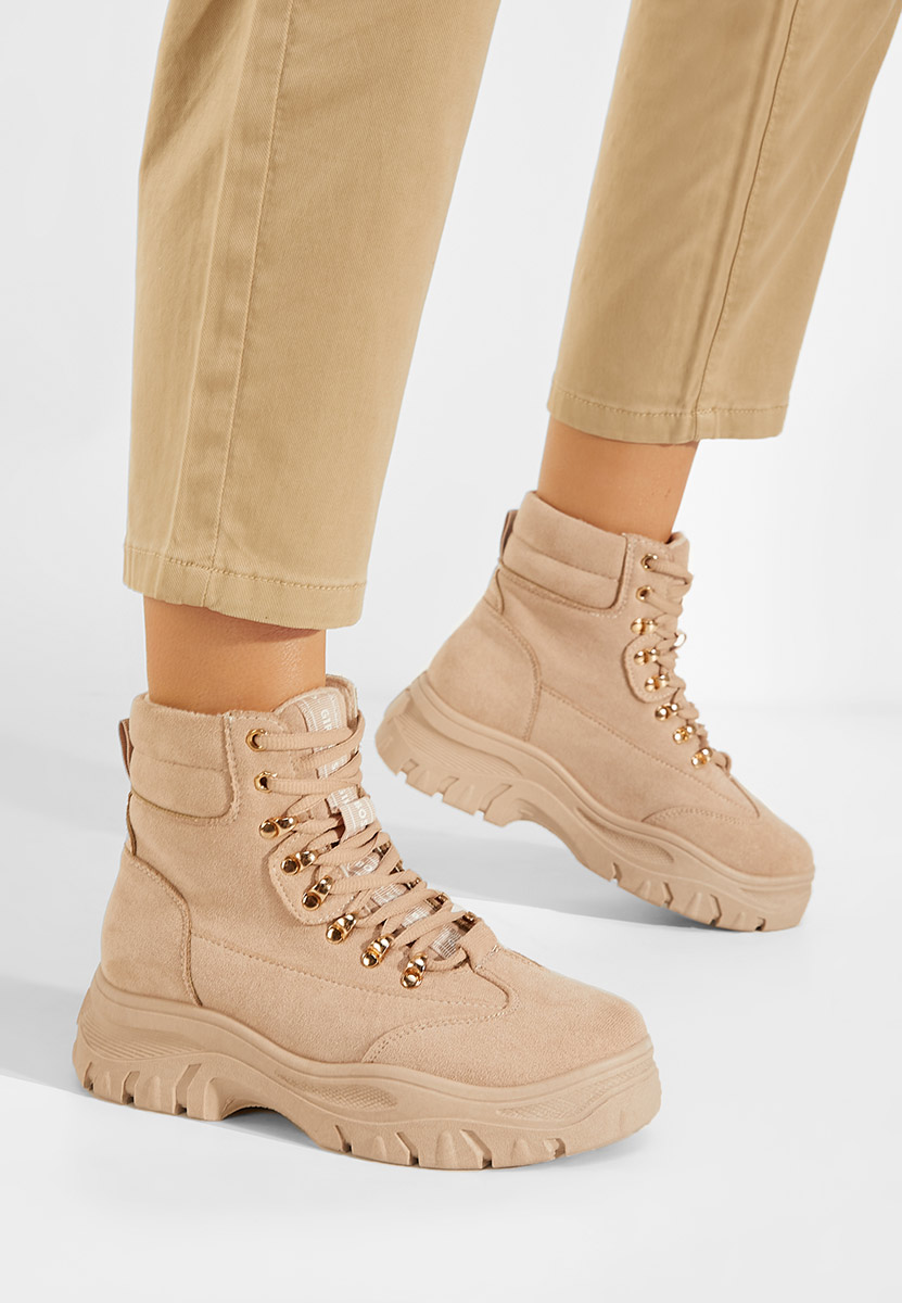 Béžové kotníkové tenisky Onisa