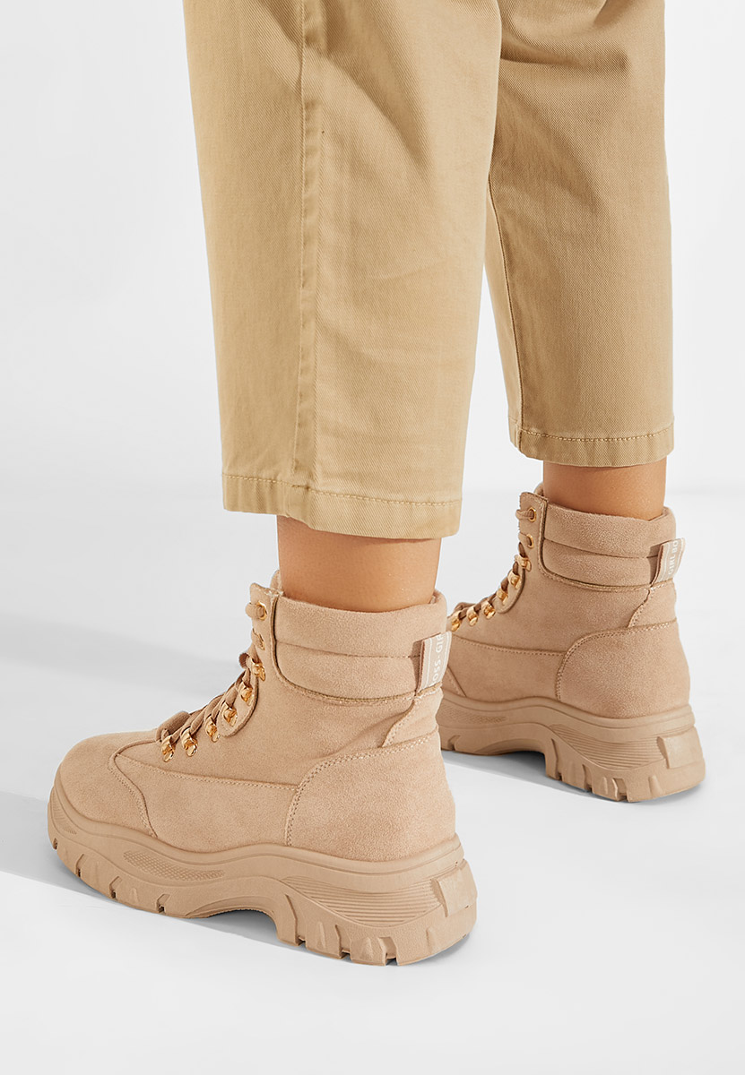 Béžové kotníkové tenisky Onisa