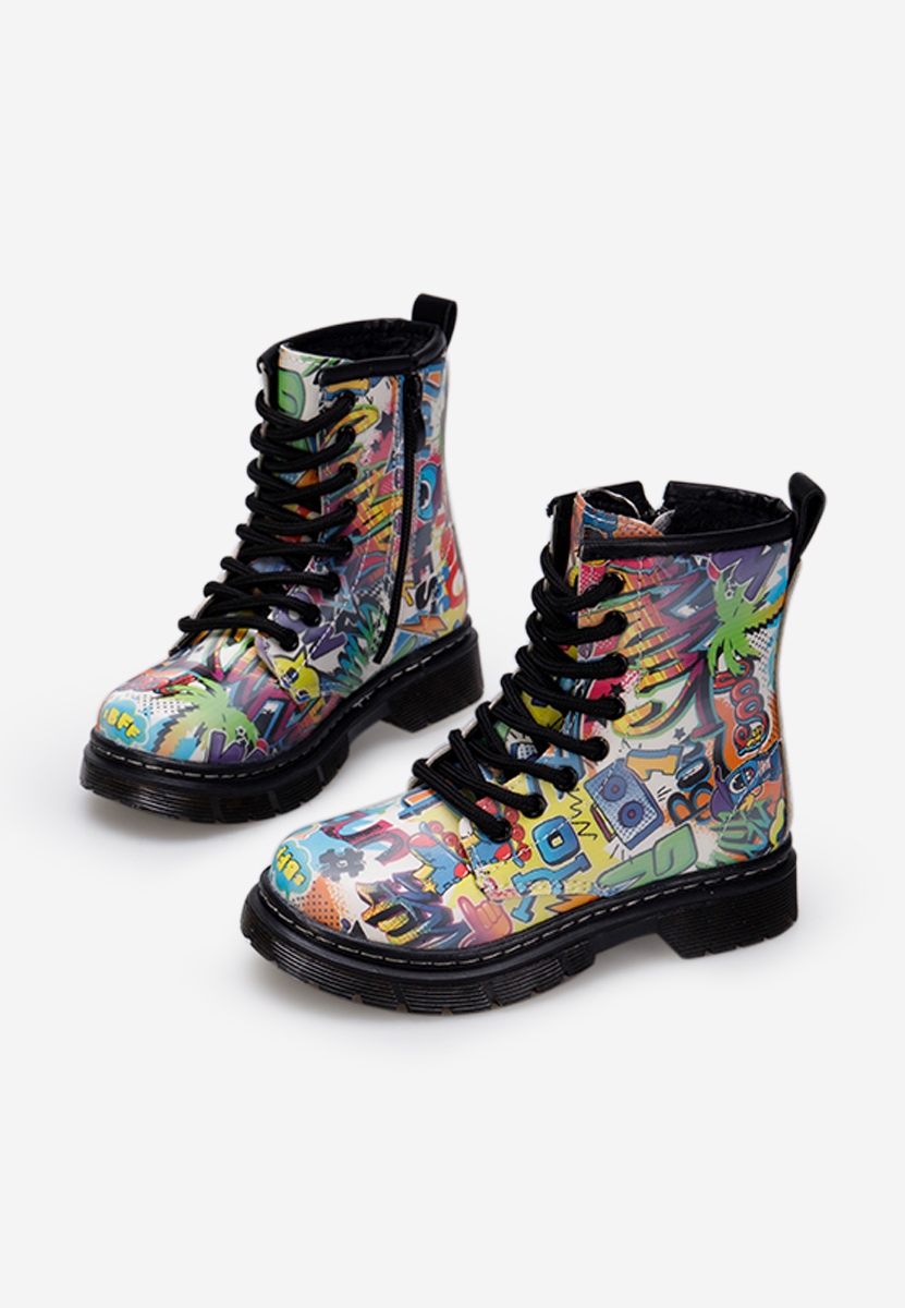 Viacfarebné dívčí kotníkové boty Choleta