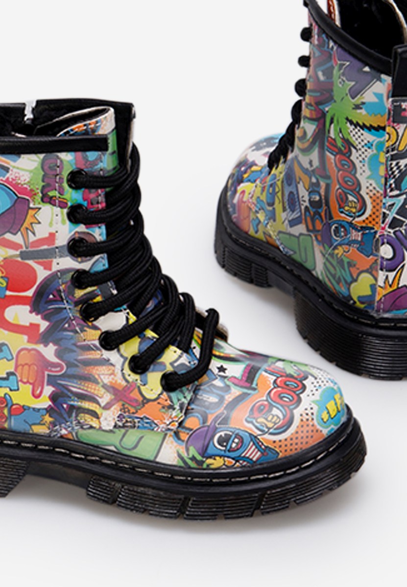 Viacfarebné dívčí kotníkové boty Choleta