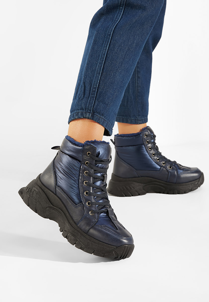 Tmavě modré kotníkové tenisky Macey