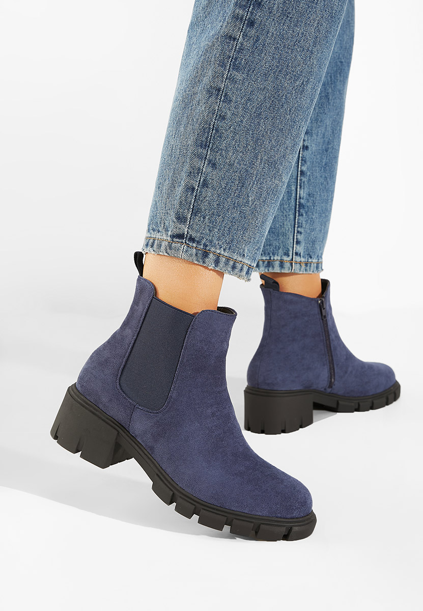 Modré dámské kotníková obuv Alyona