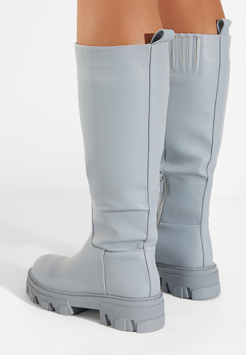 Modré dámské kozačky Oserra