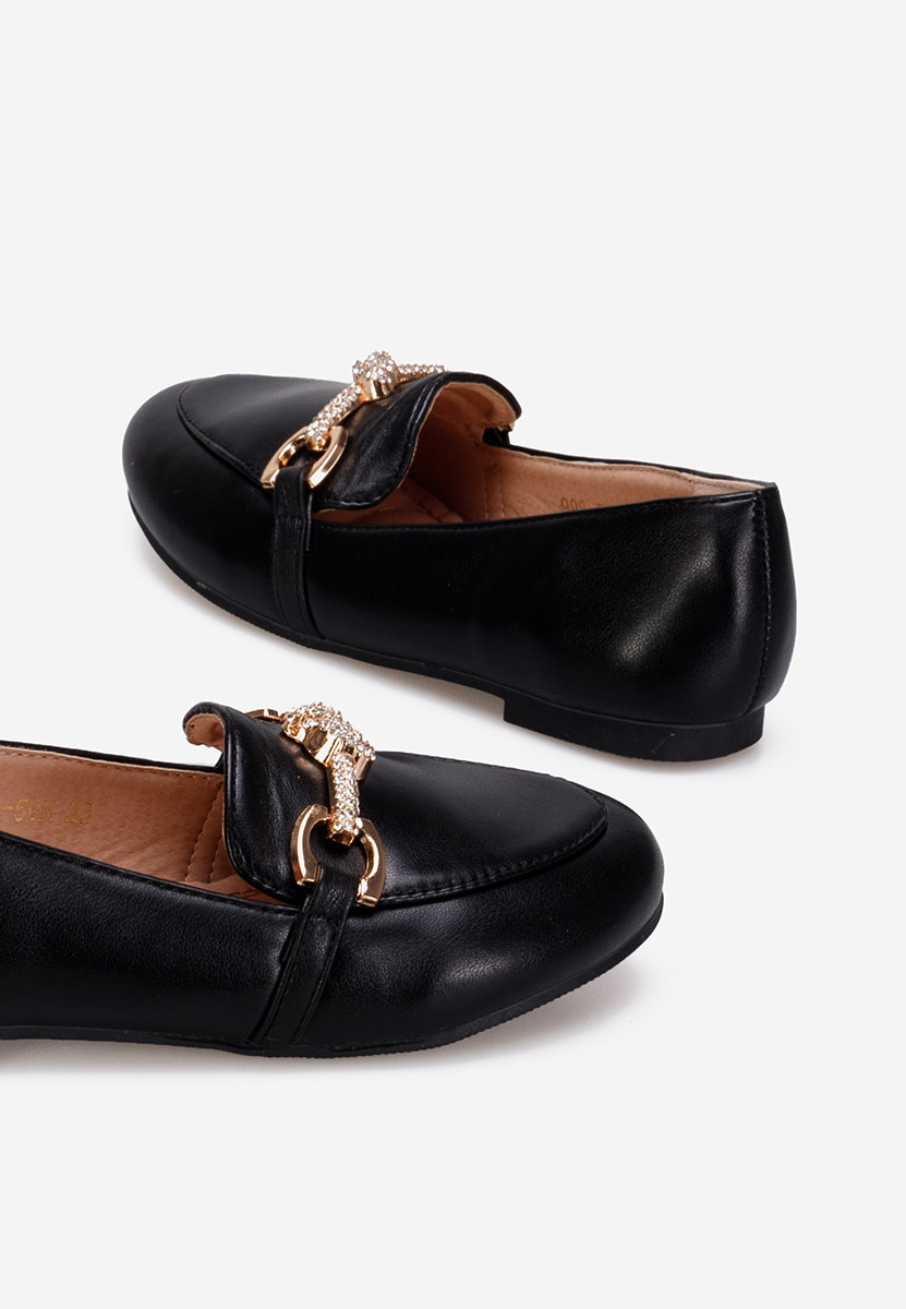 Černé dětské mokasíny Heaven B