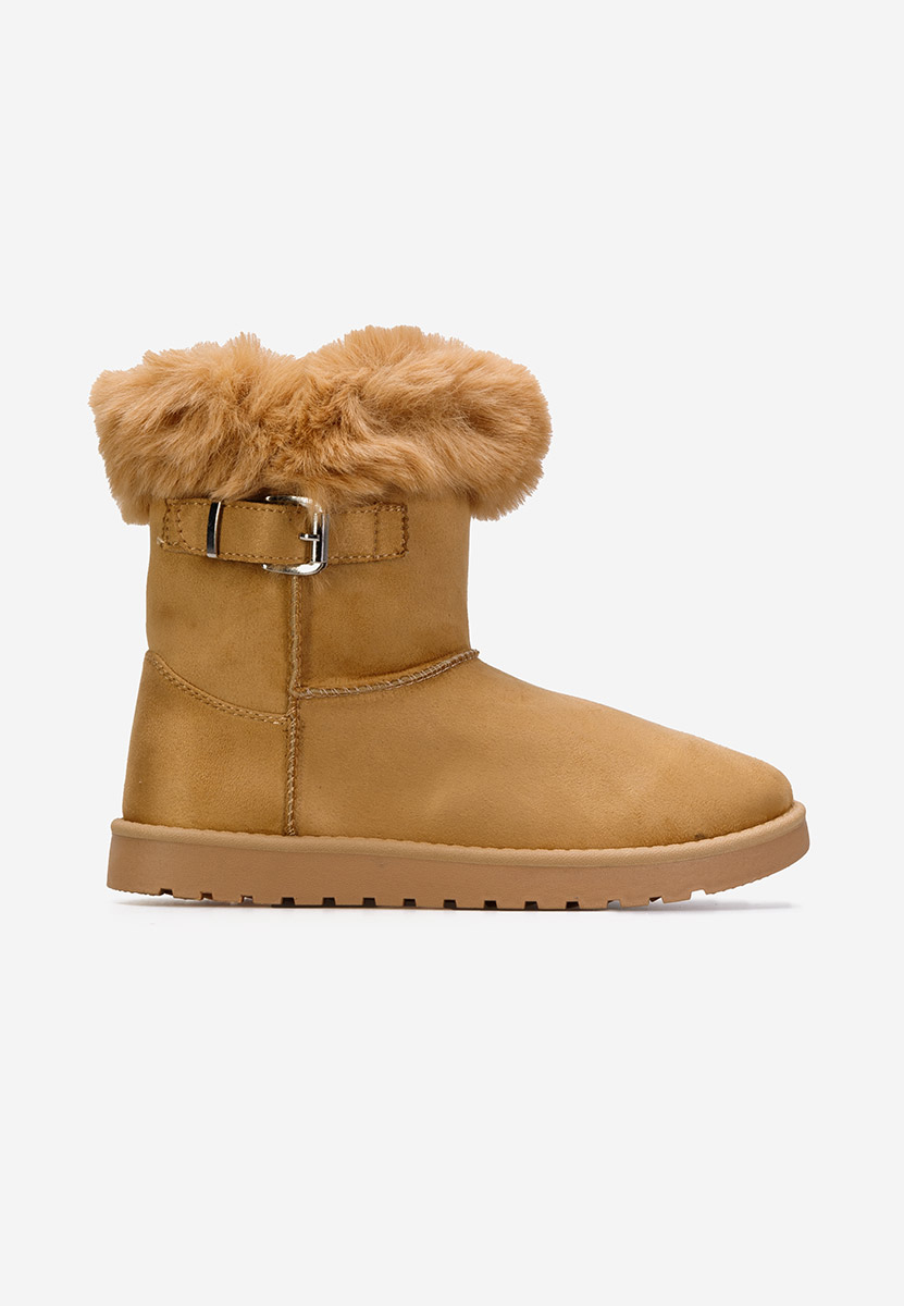 Camelové dámské zimní boty Cherina