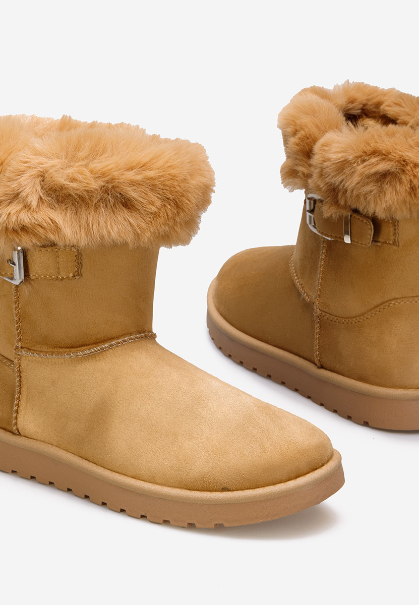 Camelové dámské zimní boty Cherina
