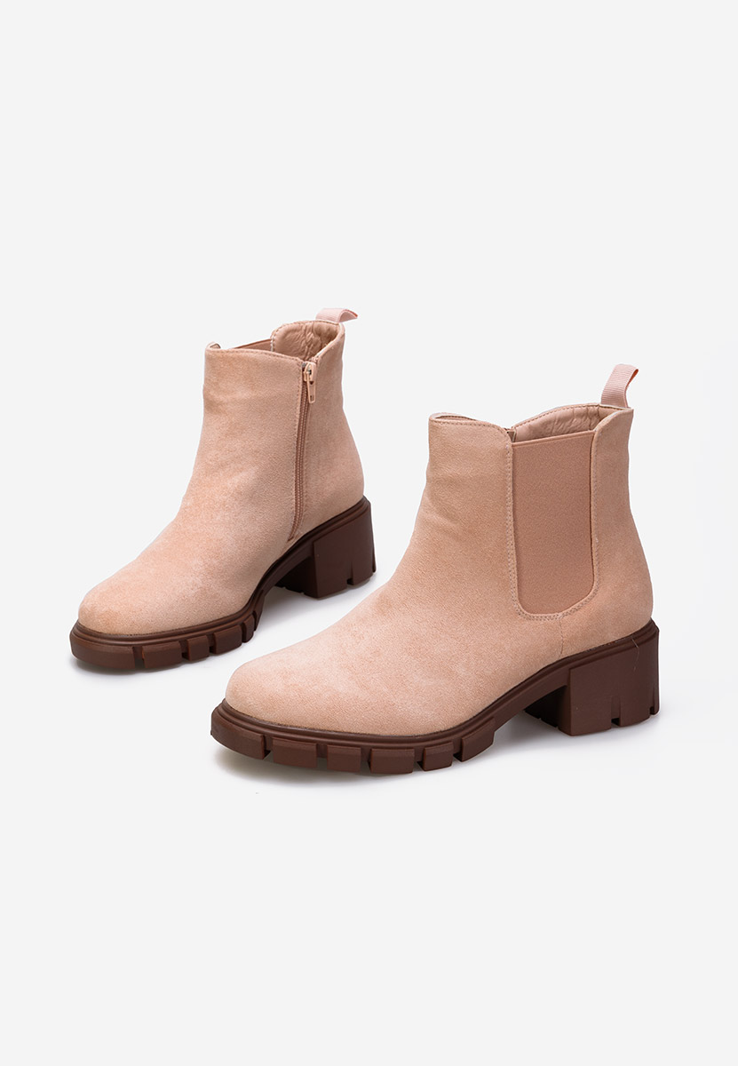 Béžové dámské chelsea boty Alyona