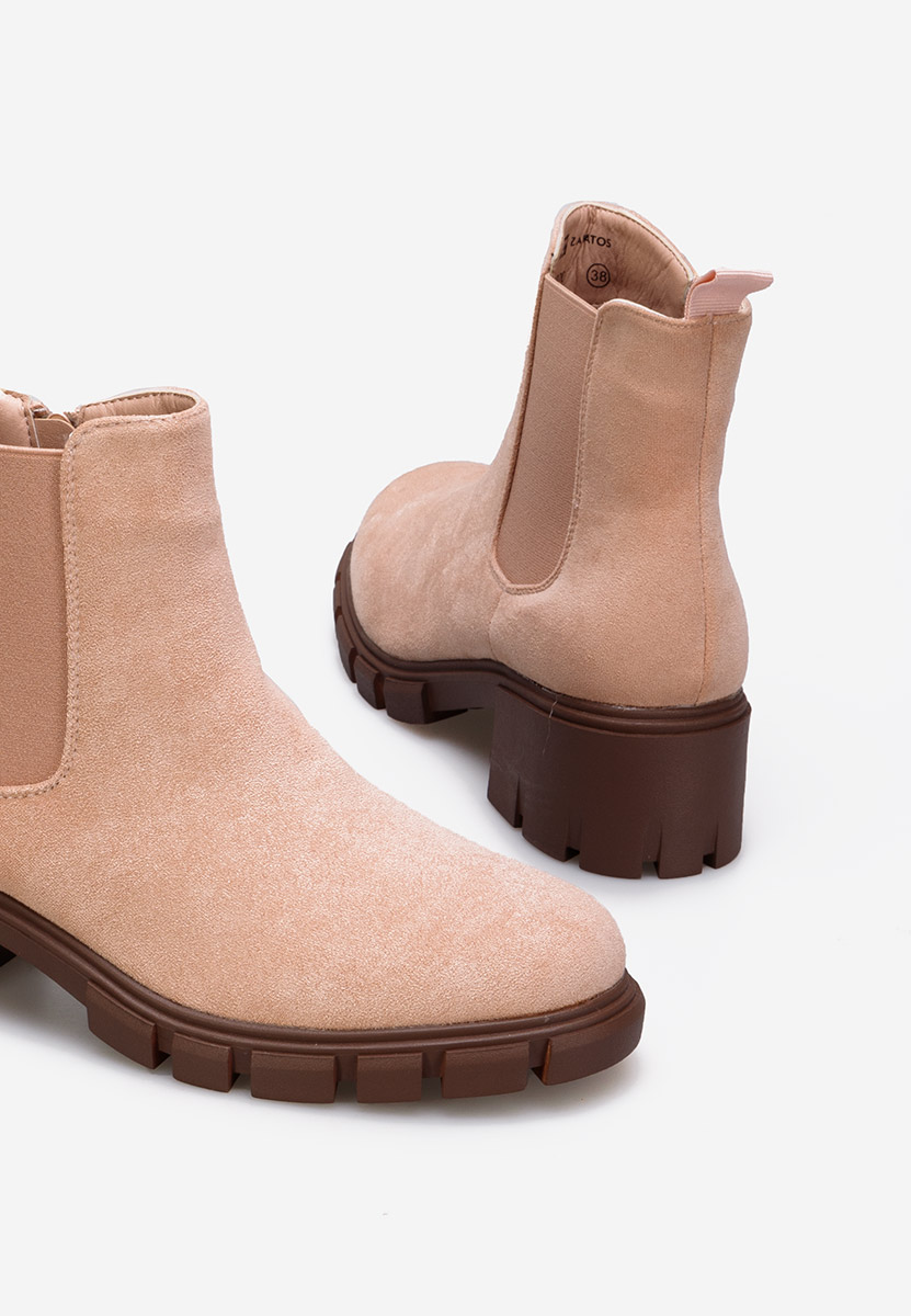 Béžové dámské chelsea boty Alyona