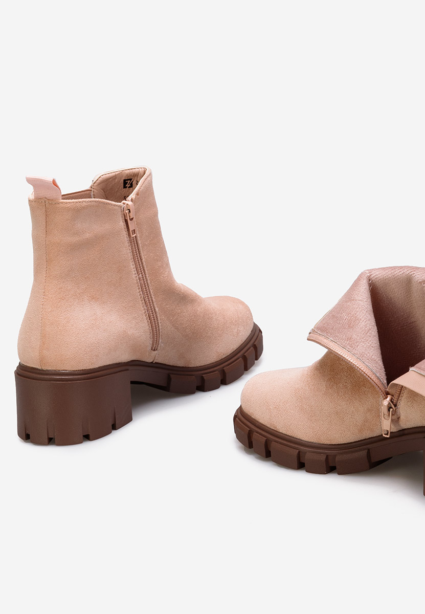 Béžové dámské chelsea boty Alyona