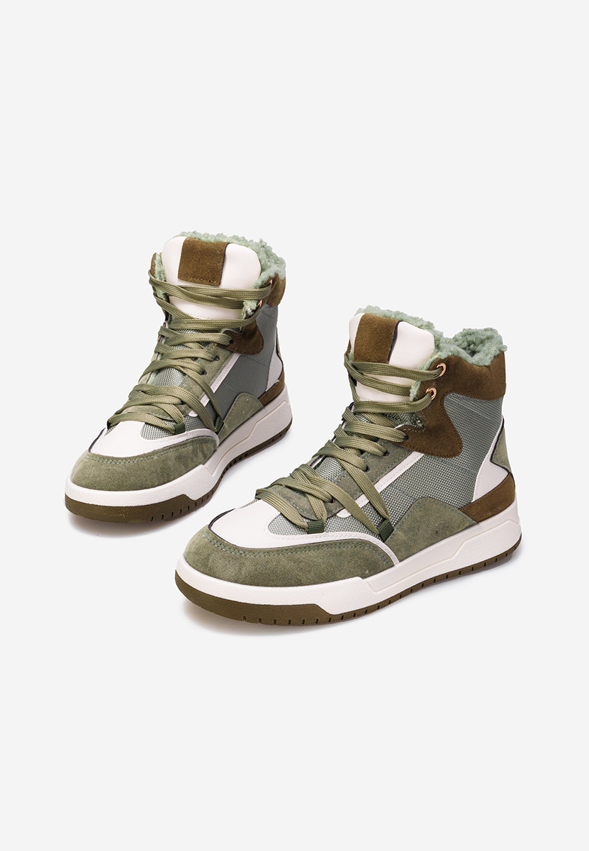 Zelené zimní tenisky dámské Kaleria