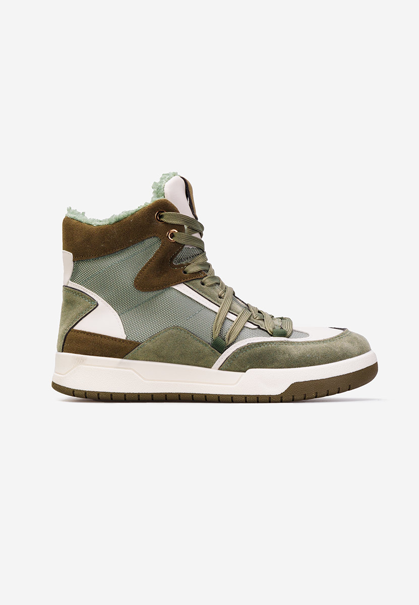 Zelené zimní tenisky dámské Kaleria