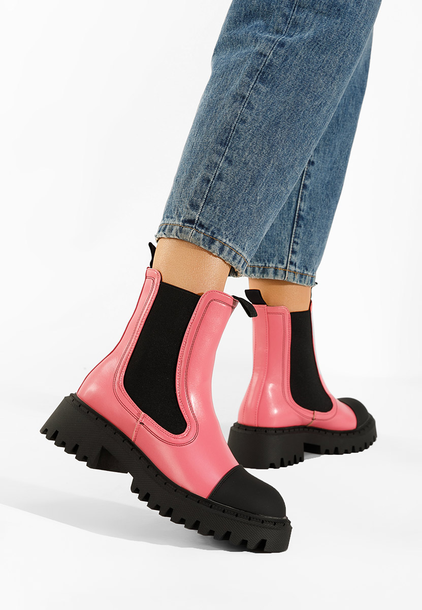 Ružové dámské chelsea boty Zambia