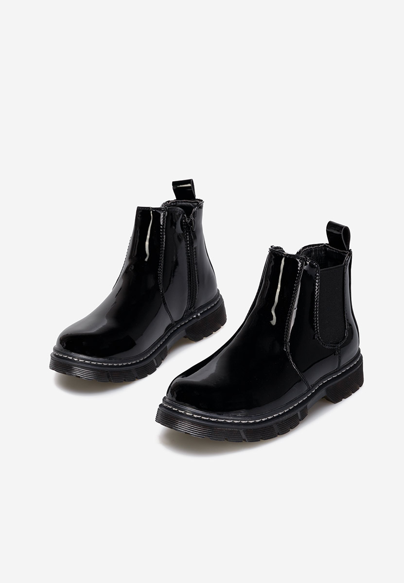 Černé dívčí kotníkové boty Trivoli